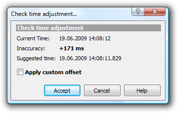 Adjust results of synchronization.